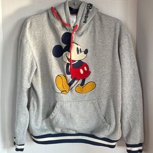 Walt Disney World Mickey Sweatshirt Hoodie/Adult Small Gray